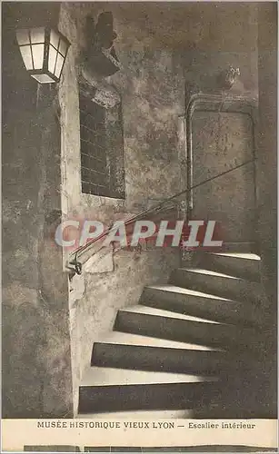 Cartes postales MUSEE HISTORIQUE VIEUX LYON Escalier interieur