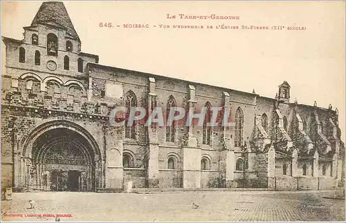 Ansichtskarte AK MOISSAC - Vue d'ensemble de l'Eglise St-Pierre