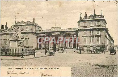 Cartes postales PARIS - Place du Palais Bourbon