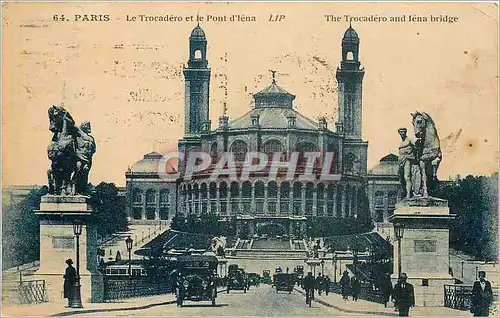 Ansichtskarte AK PARIS - Le Trocadero et le Pont d'Iena