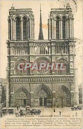 Ansichtskarte AK PARIS Cath�drale Notre-Dame