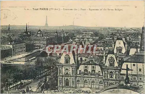 Ansichtskarte AK Tout PARIS - Panorama des 7 Ponts