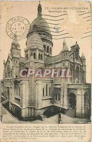 Ansichtskarte AK PARIS- MONTMARTRE Basilique du Sacr�-C�ur