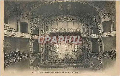 Ansichtskarte AK VICHY - Casino - Salle de Theatre le rideau