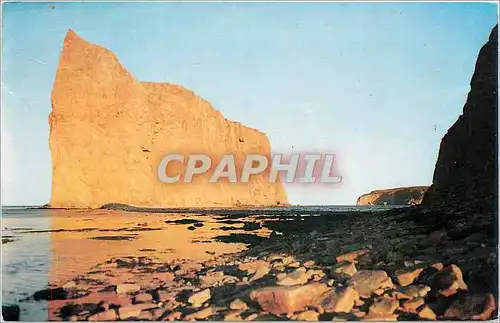 Cartes postales moderne Perc�  Que  Canada.Le soleil couchant transforme le fameux Rocher en un �norme bijou aux couleur