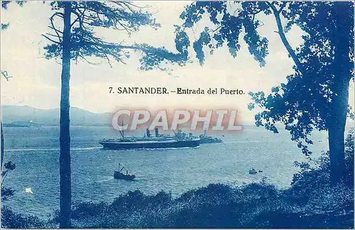 Cartes postales SANTANDER-Entrada del Puerto Bateau