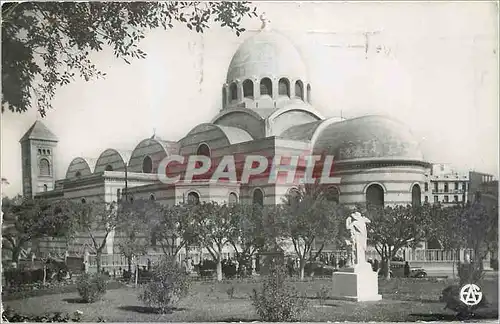 Ansichtskarte AK ORAN-L'Abside de la cathedrale et le jardins du Square Garb�