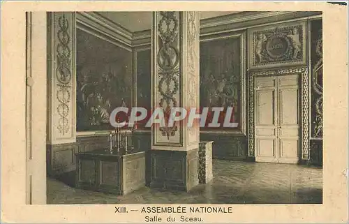 Ansichtskarte AK AsSEMBLEE NATIONALE.Salle du Sceau