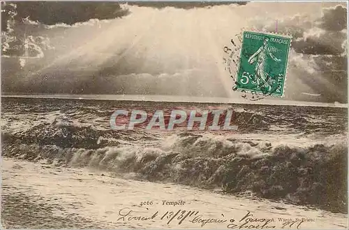 Cartes postales tempete