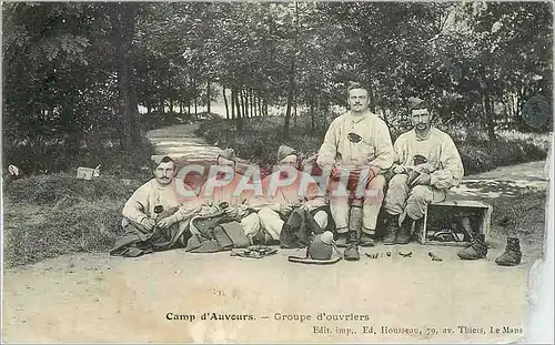 Cartes postales Camps d'Auvours-groupe d'ouvriers