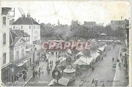 Cartes postales chalon sur saone Place de Beaune