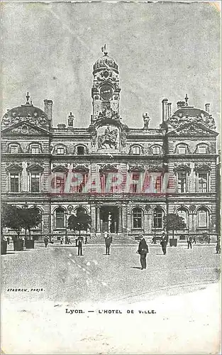 Cartes postales LYON- L'HOTEL DE VILLE