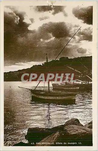 Cartes postales PHILIPPEVILLE.Effets de nuages.LL