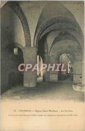 Cartes postales tournus-Eglse Saint Philibert-le narthex