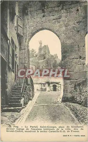 Cartes postales Le Puy-le Portail Saint-georges  place du Seminaire dernier vestige de l'enceinte interieure de