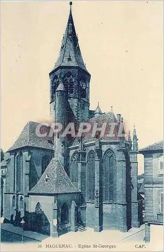 Ansichtskarte AK HAGUENAU-Eglise St Georges