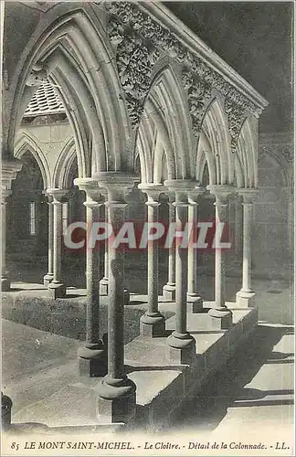 Ansichtskarte AK le mont st michel-le cloitre Detail de la Colonnade