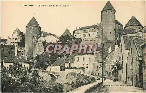 Cartes postales SEMUR-LA Rue Chaude el le Donjon