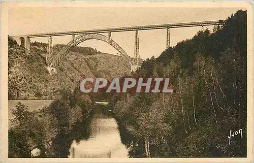 Cartes postales Env. De SAINT FLOUR (Cantal) La vall�e de la Truy�re et le viaduc de Garabit