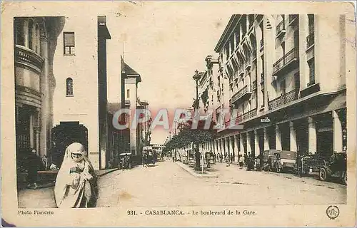 Cartes postales CASABLANCA-Le Boulevard de la Gare