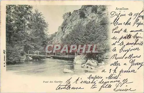 Cartes postales AVALLON- Pont des gardes