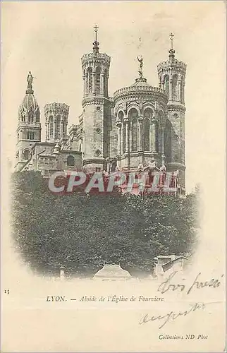 Cartes postales LYON-Abside de l'Eglise de Fourviere