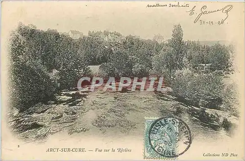 Cartes postales ARCY-SUR-CURE-Vue dur la riviere