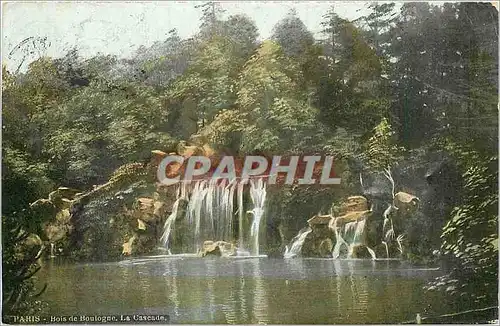 Ansichtskarte AK PARIS-Bois de Boulogne. La cascade