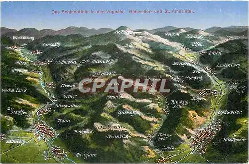 Ansichtskarte AK CARTES GEOGRAPHIQUES Leimbach