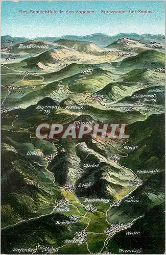 Cartes postales CARTE GEOGRAPHIQUE Urbels