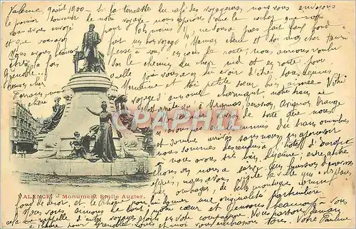 Cartes postales ALENCE-Monument Emile Augier Carte 1900