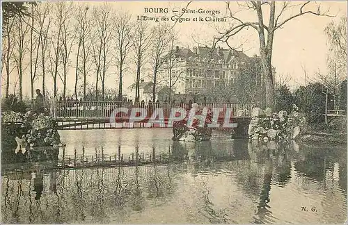 Ansichtskarte AK BOURG - Saint-Georges-L'Etang des Cygns et le Chateau