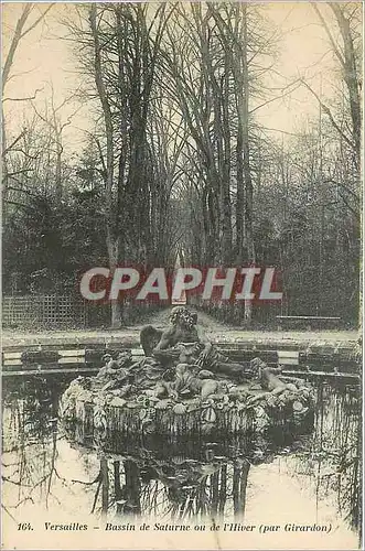 Cartes postales Vesailles-Bassin de Saturne ou de l'Hver