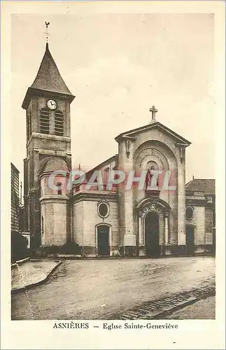Ansichtskarte AK ASNIERES- Eglise Sainte-Genevieve