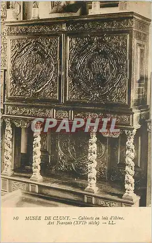 Cartes postales MUSEE DE CLUNY-Cabinet en bois d'Ebene