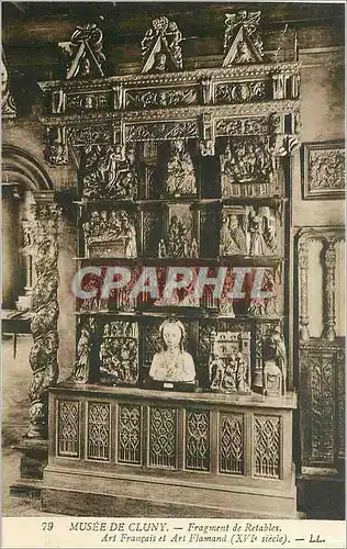 Cartes postales MUSEE DE CLUNY-Fragment de Retables