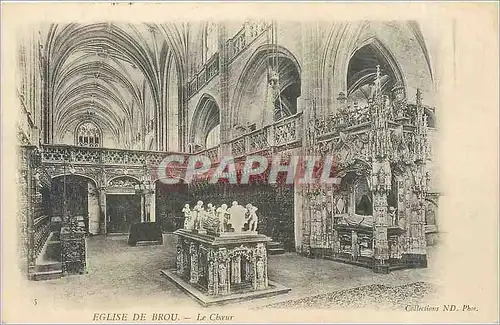 Cartes postales Eglise de Brou-Le choeur