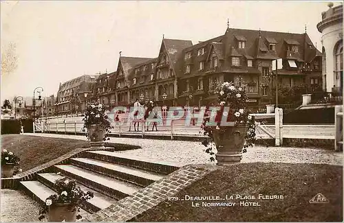 Cartes postales DEAUVILLE-LA PLAGE FLEURIE-LE NORMANDY HOTEL