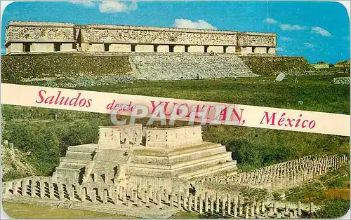 Moderne Karte The Governor's Palace  Uxmal  Mexico