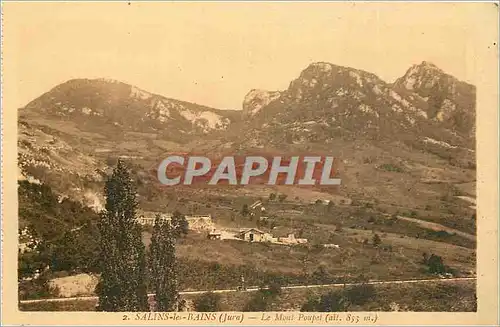 Cartes postales SALINS-LES BAINS (JURA).Le mont Poupet