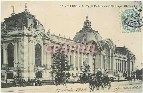 Cartes postales PARIS-Le Petit Palais aux Champs Elysees