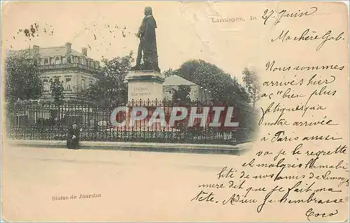 Cartes postales STATUE DE JORDAN Limoges