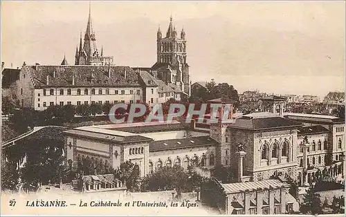 Cartes postales LAUSANNE-L a Cathedrale et l'Universite