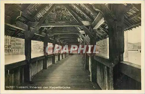 Cartes postales luzern  Inneres des Kapellbrucke