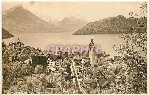 Cartes postales VIERWALDSTATTERSEE.Vitzau.Righbahn