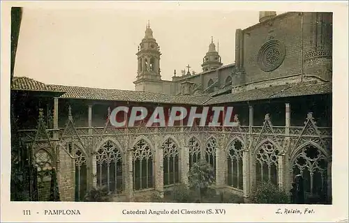 Ansichtskarte AK PAMPLONA-Cathedral Angulo del Claustro(S.XV)