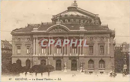 Cartes postales GENEVE-Le Grand Theatre