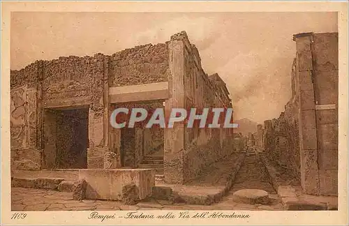 Cartes postales Pompei-Fontaine nelle Via dell Abbondanxa