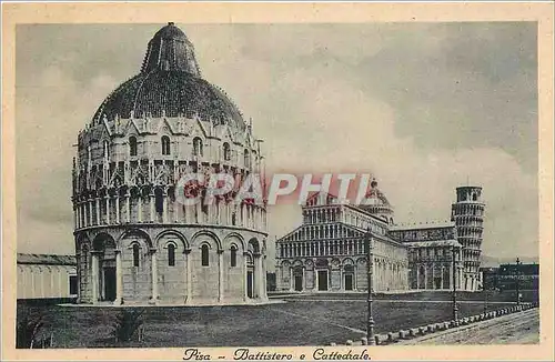 Cartes postales Pisa-Battistero et Cattedrale