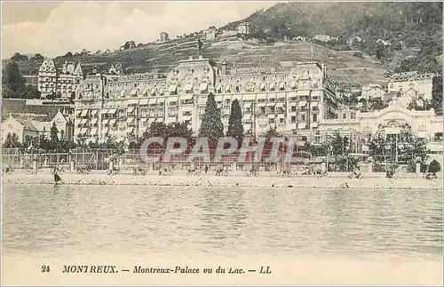 Cartes postales MONTREUX-Palace vu du Lac